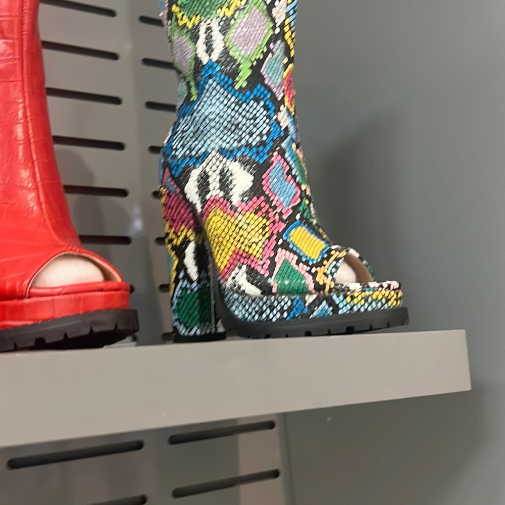 Snakeskin boots